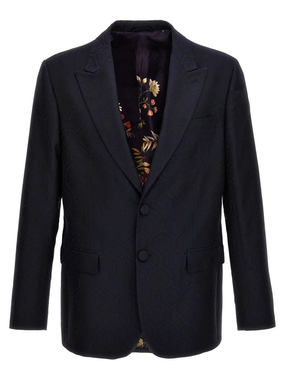 ETRO Blue Peaked Lapel Blazer-picture-15