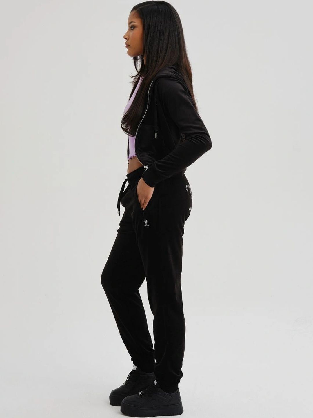 Juicy Couture Monochrome Cotton Crop Top-picture-13