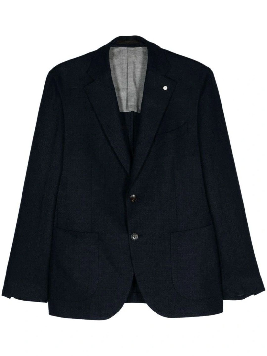 Luigi Bianchi Navy Blue Wool Blazer-picture-57