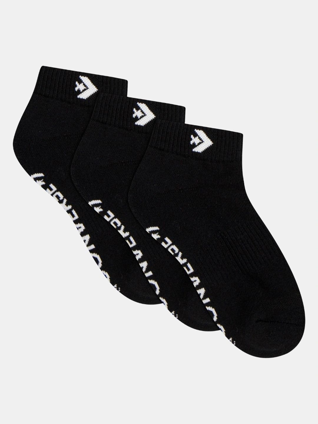 Converse Unisex Pack of 3 Cotton Blend Patterned Ankle Length Socks-picture-13