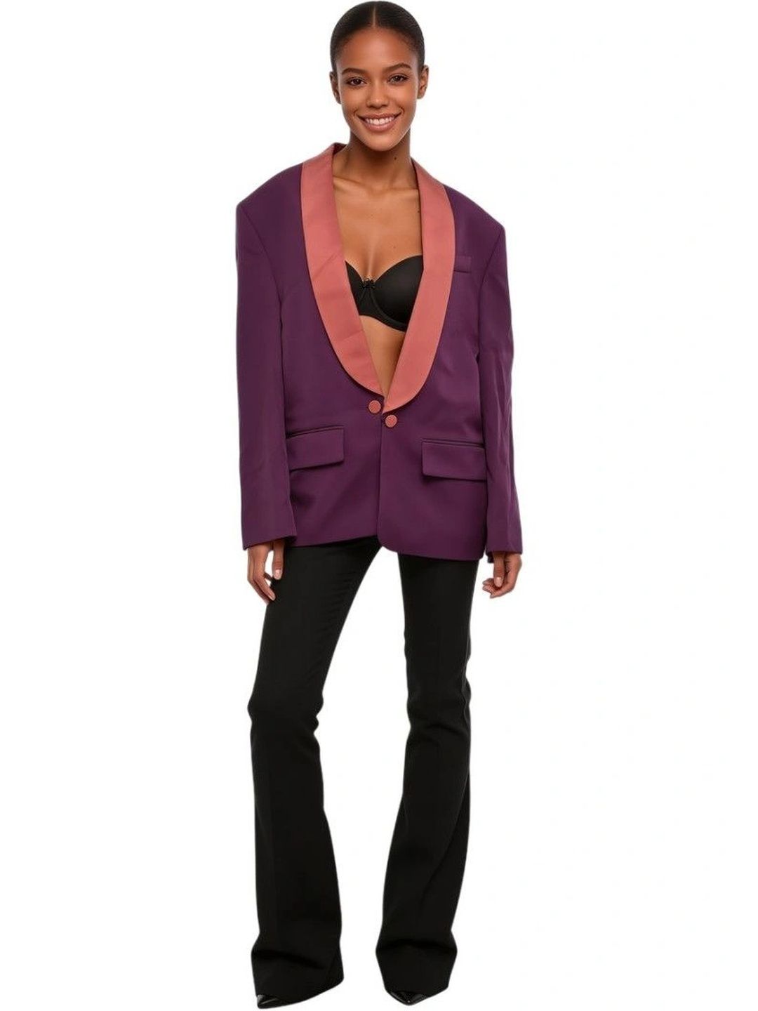 Dsquared2 Purple Shawl Lapel Blazer-picture-56