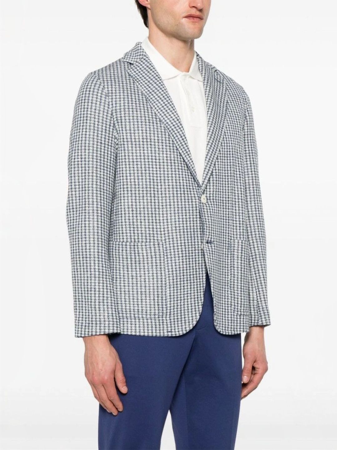 Circolo 1901 Blue Cotton And Linen Blend Blazer-picture-10