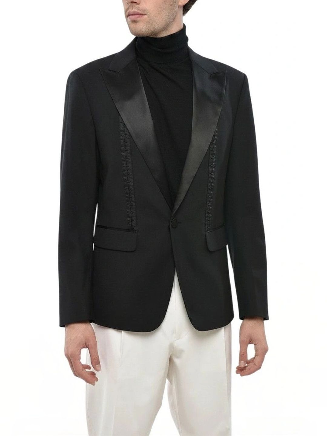 Dsquared2 Black Peaked Lapel Blazer-picture-17