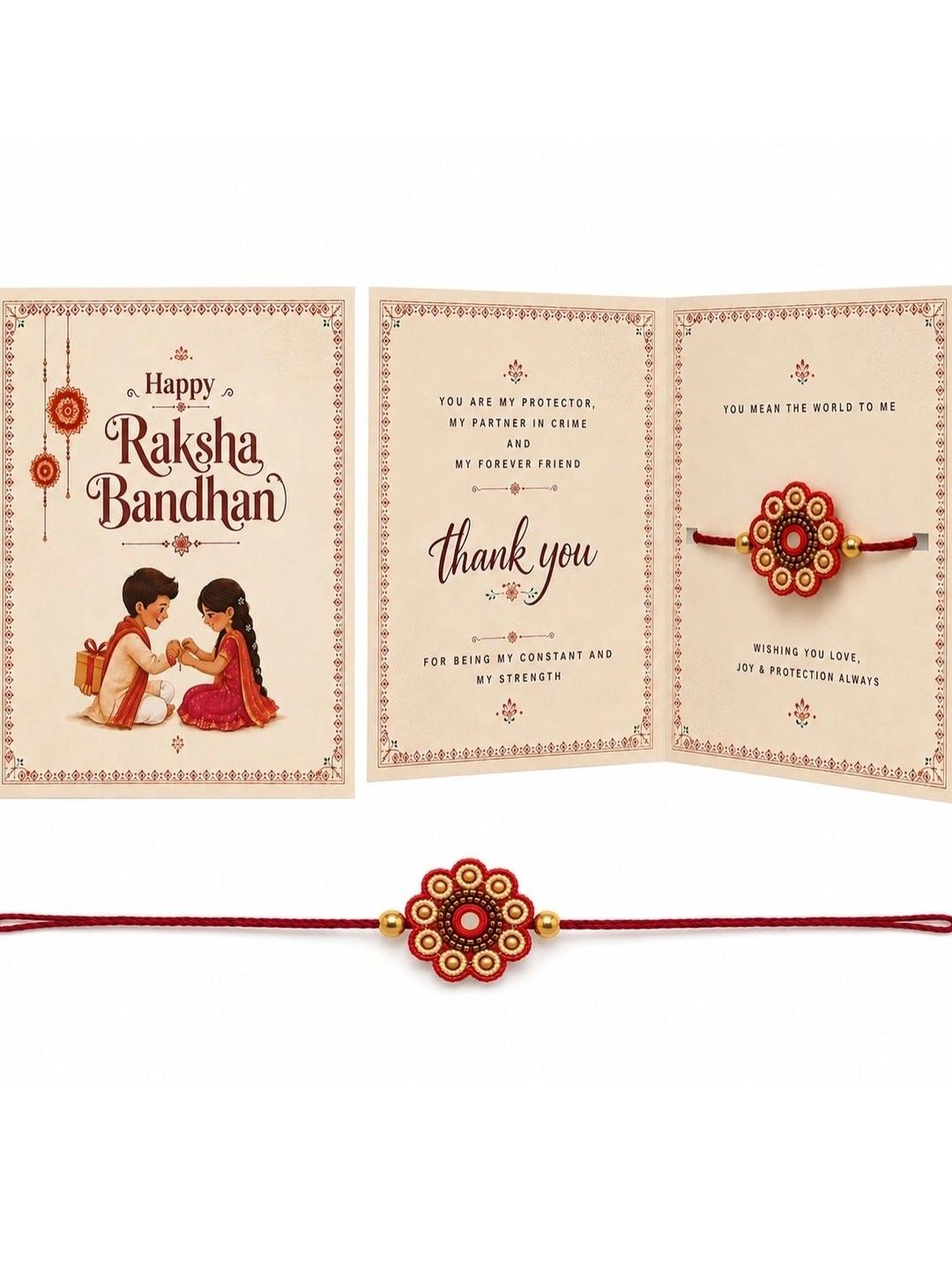 MASQ Thread Rakhi With Card-image-40
