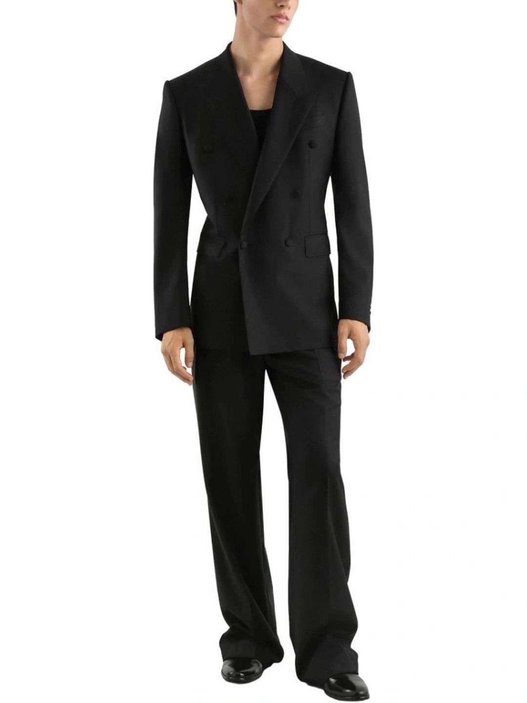 Dolce & Gabbana Black Peaked Lapel Blazer-picture-48