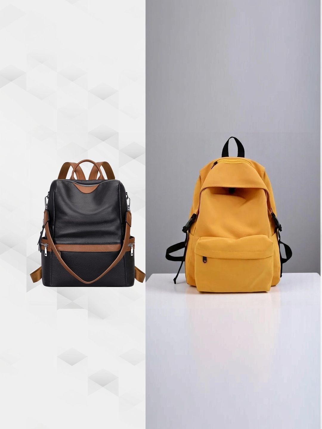 MomsyStore Women Contrast Detail Backpack-picture-26