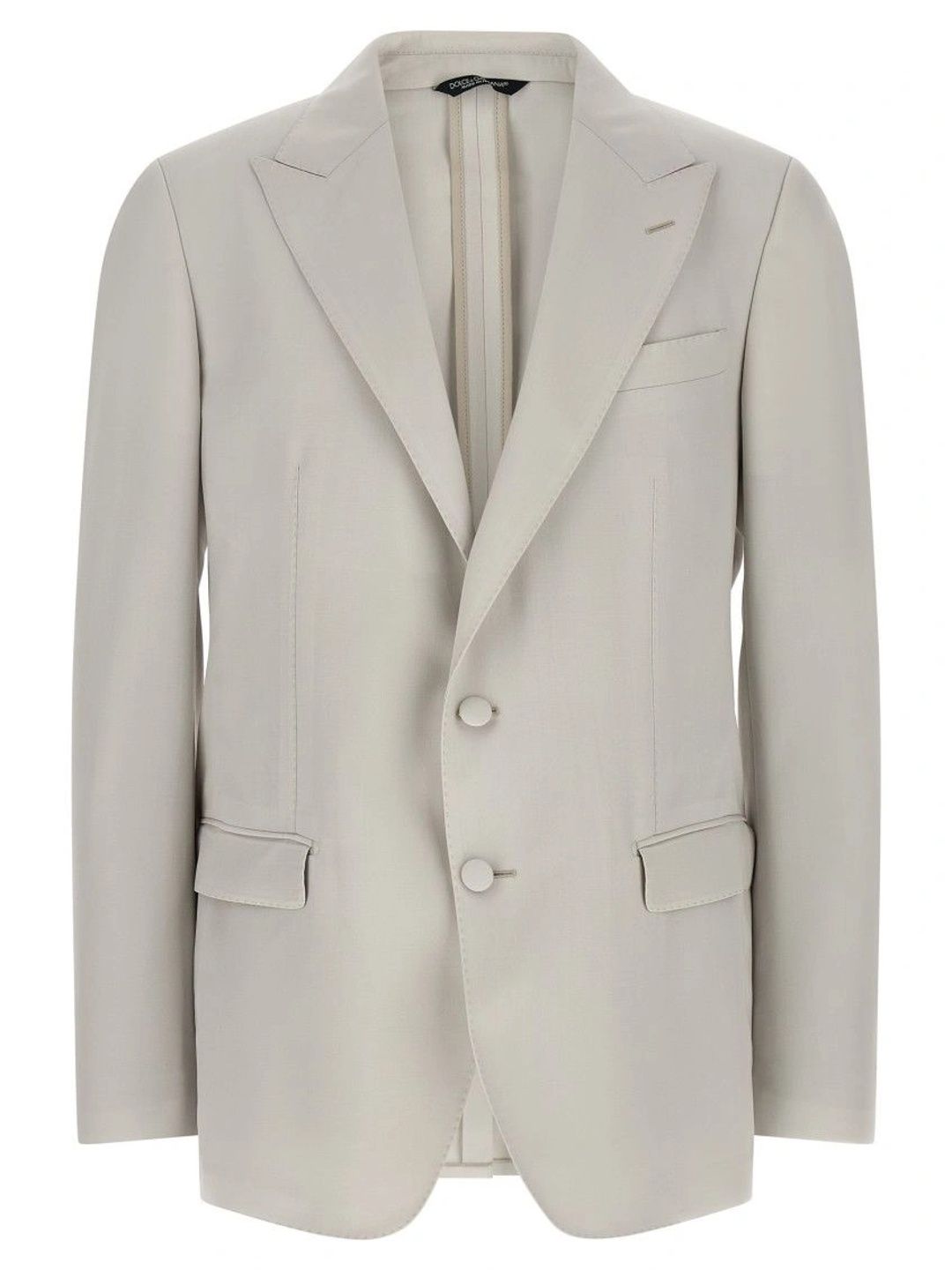 Dolce & Gabbana Light Grey Peaked Lapel Blazer-picture-28
