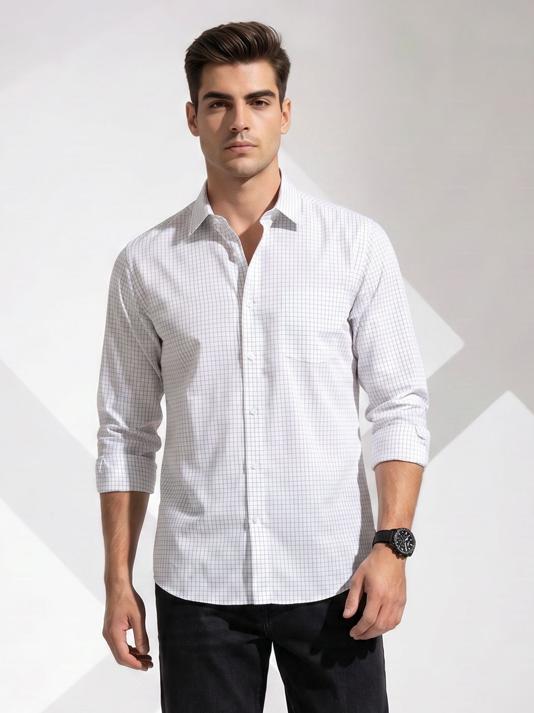 encore by INVICTUS Men Checked Casual Shirt-picture-36