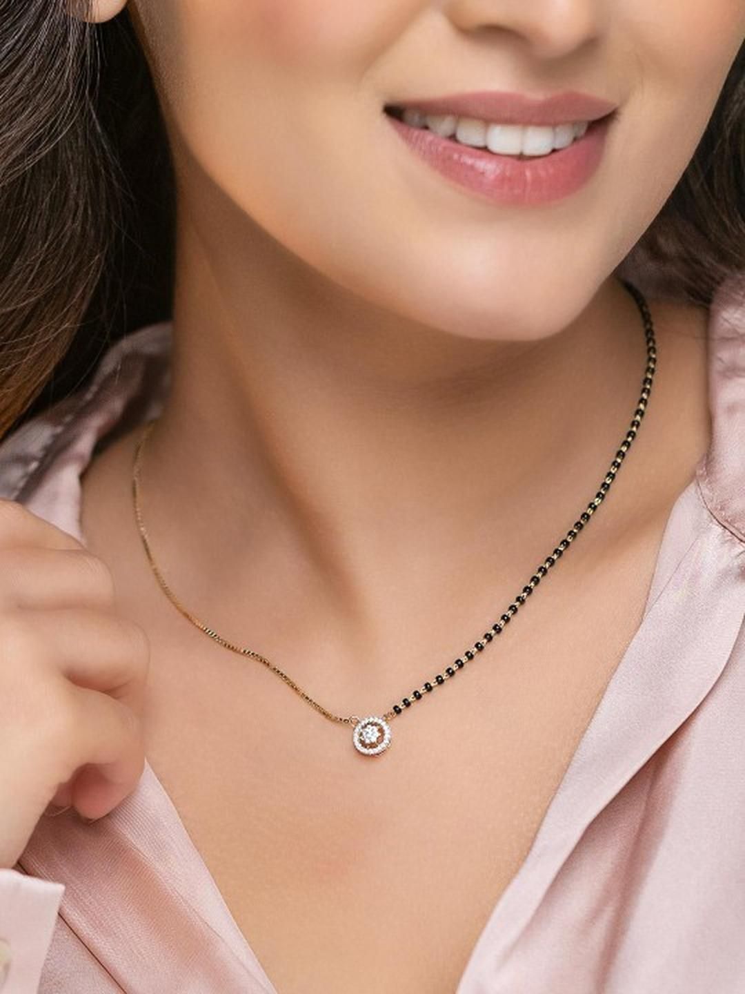 Anouk Women Gold-Plated Brass Mangalsutra