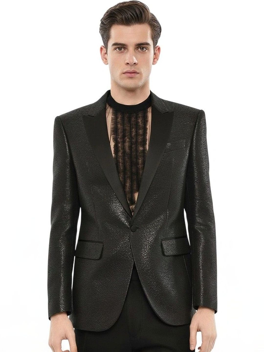 Dsquared2 Black Peaked Lapel Blazer-picture-30