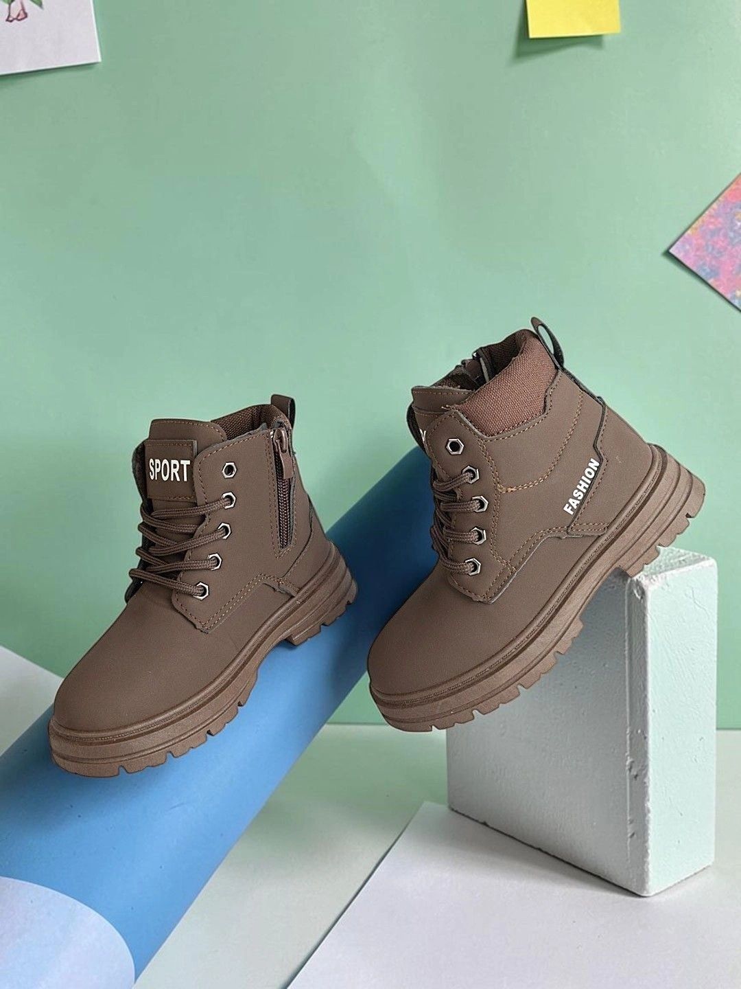 Truffle Collection Kids Casual Block-Heeled Regular Boots-picture-34