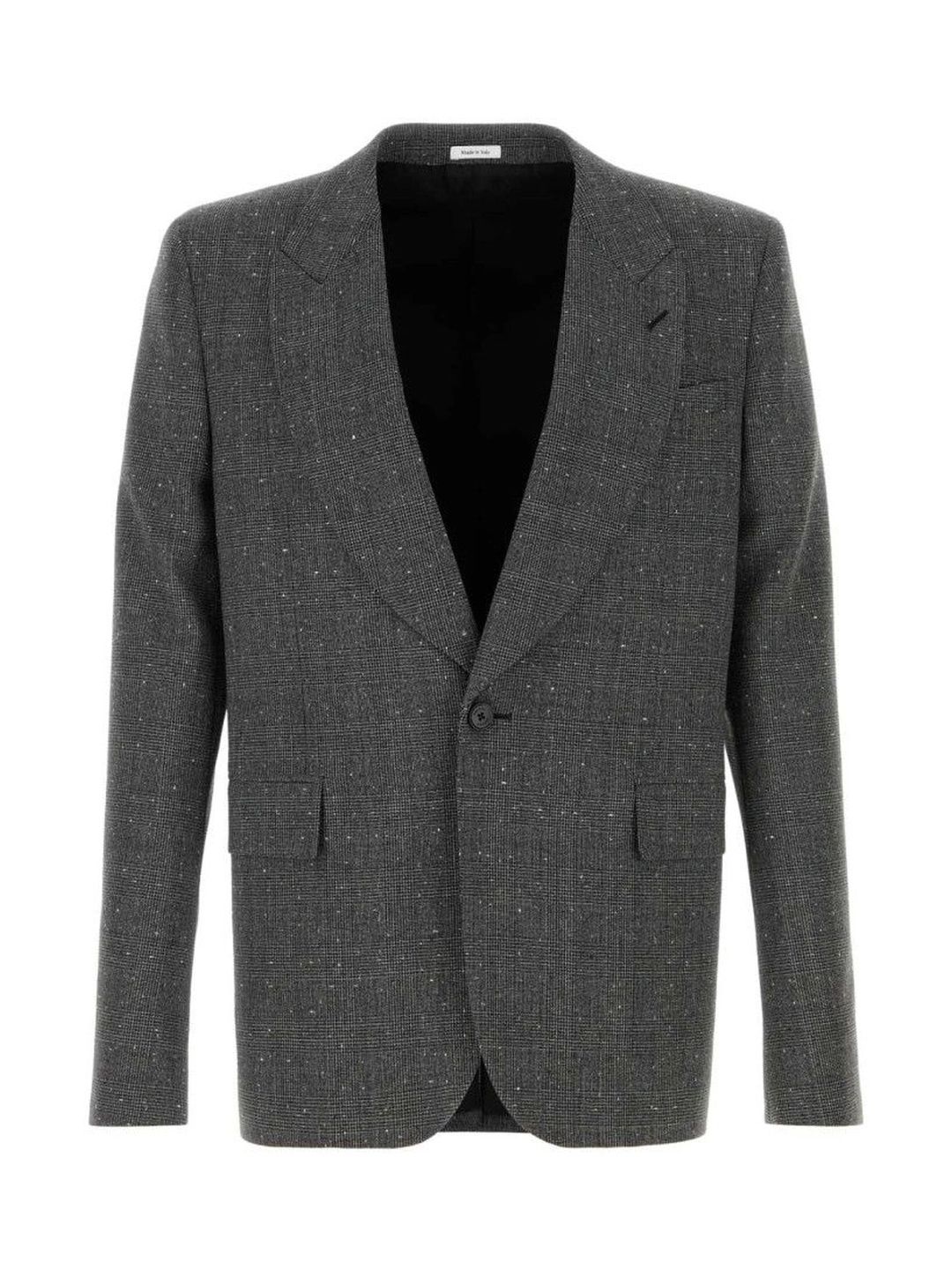 Alexander McQueen Grey Notched Lapel Blazer-picture-35