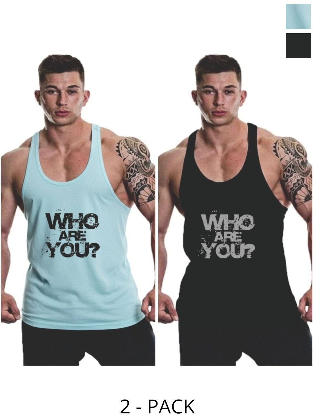 FURRR Pack of 2 Printed Assorted Cotton Blend Gym Vest-picture-30