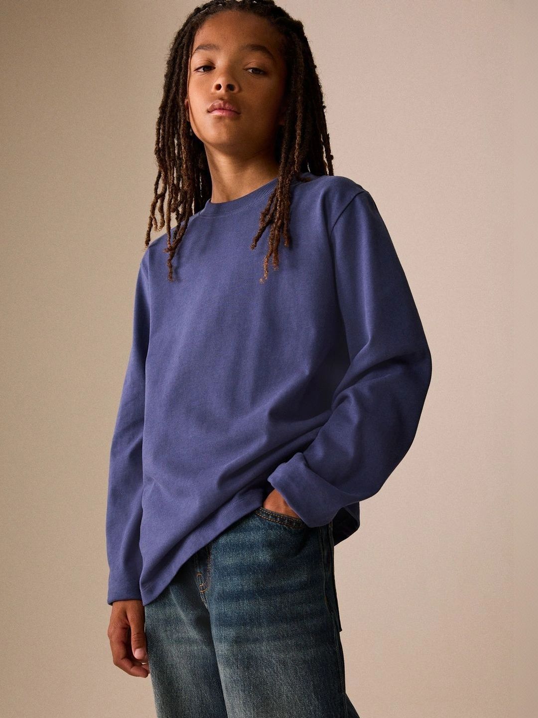 NEXT Boys Round Neck Long Sleeve T-shirt-image-3