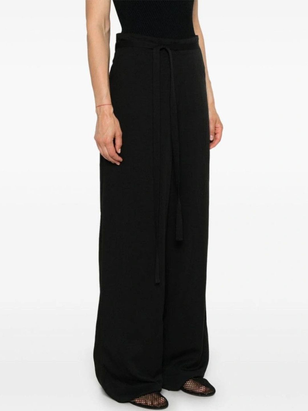 Toteme Black Wide Leg Trousers-image-22