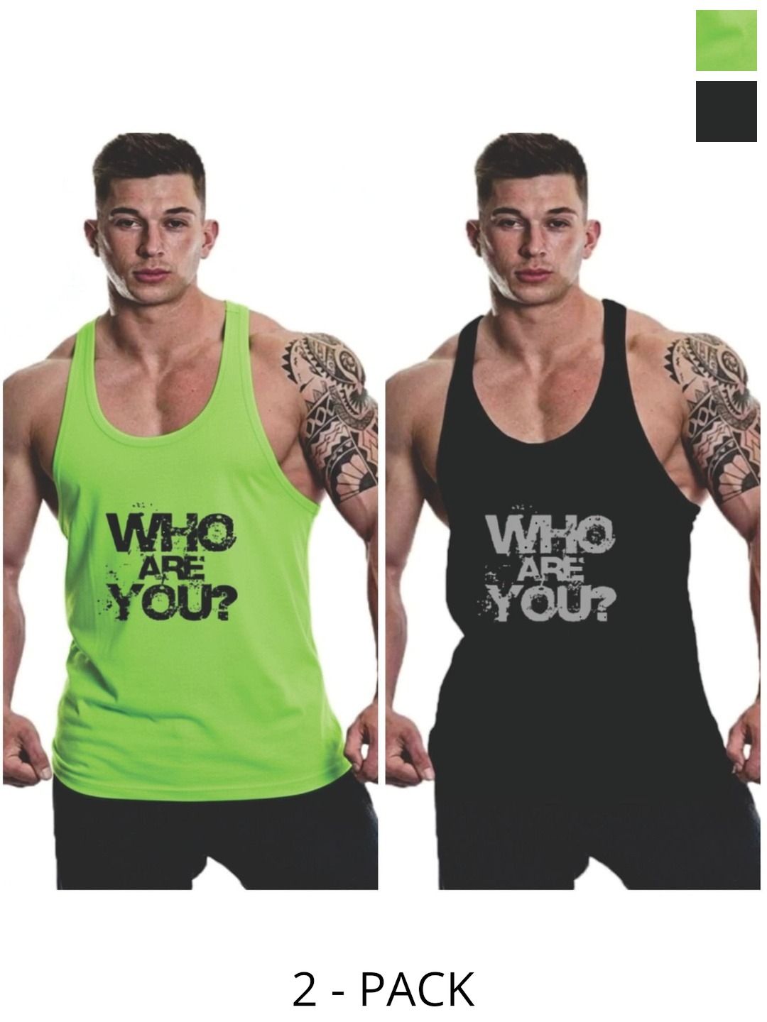 FURRR Pack of 2 Printed Assorted Cotton Blend Gym Vest-picture-18