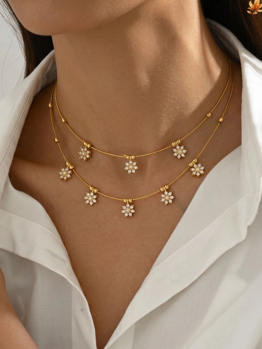 Anouk Brass Gold-Plated Layered Necklace-picture-49