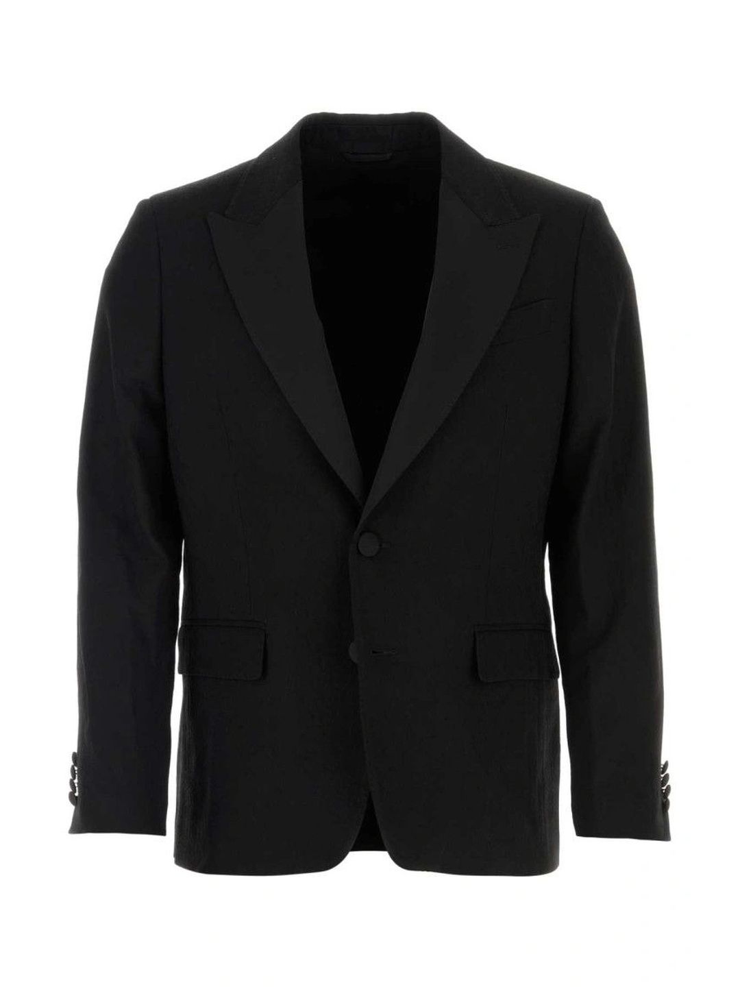 ETRO Black Double Breasted Blazer-image-11