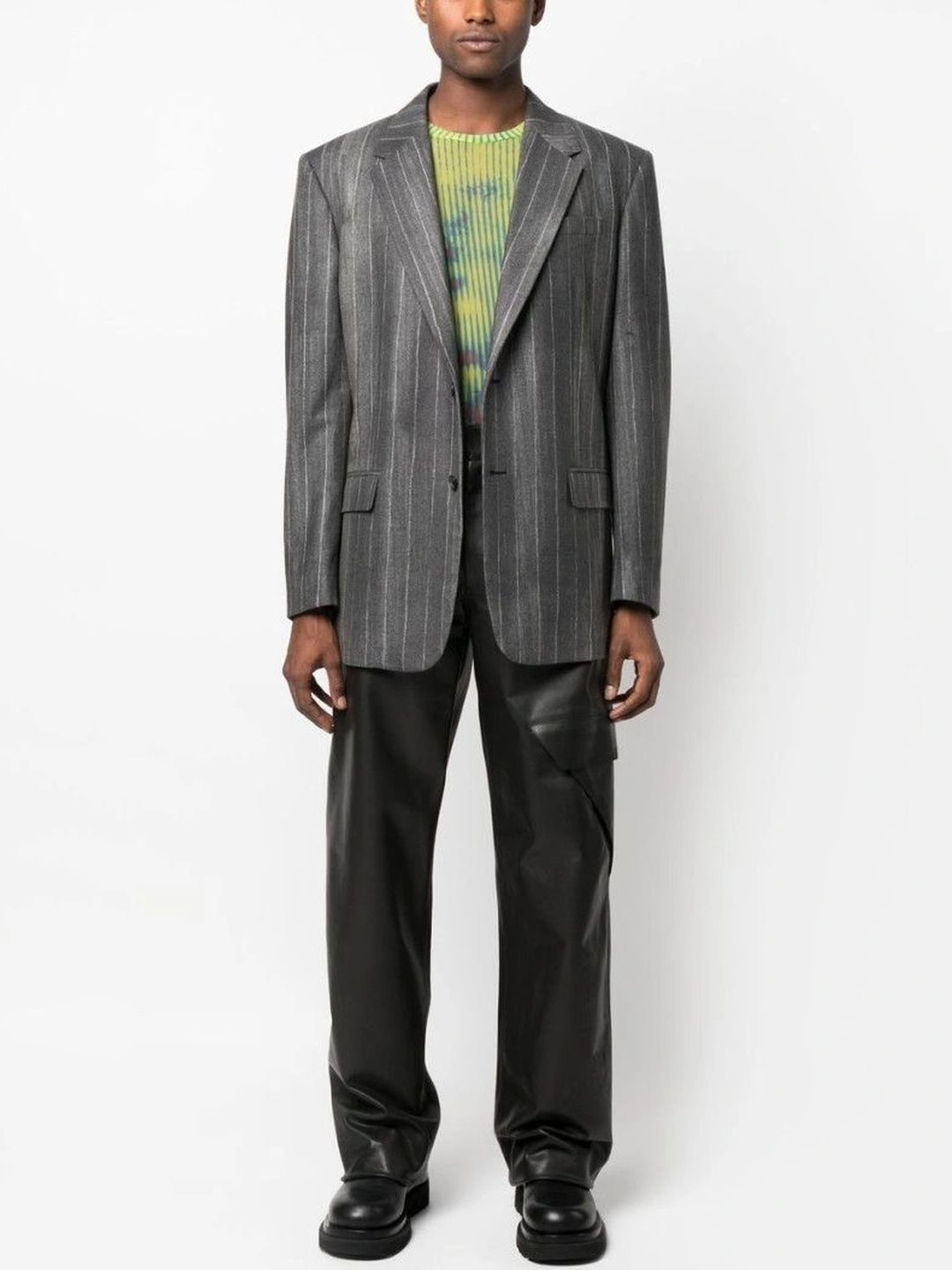 Versace Black Flannel Single-breasted Blazer-picture-24