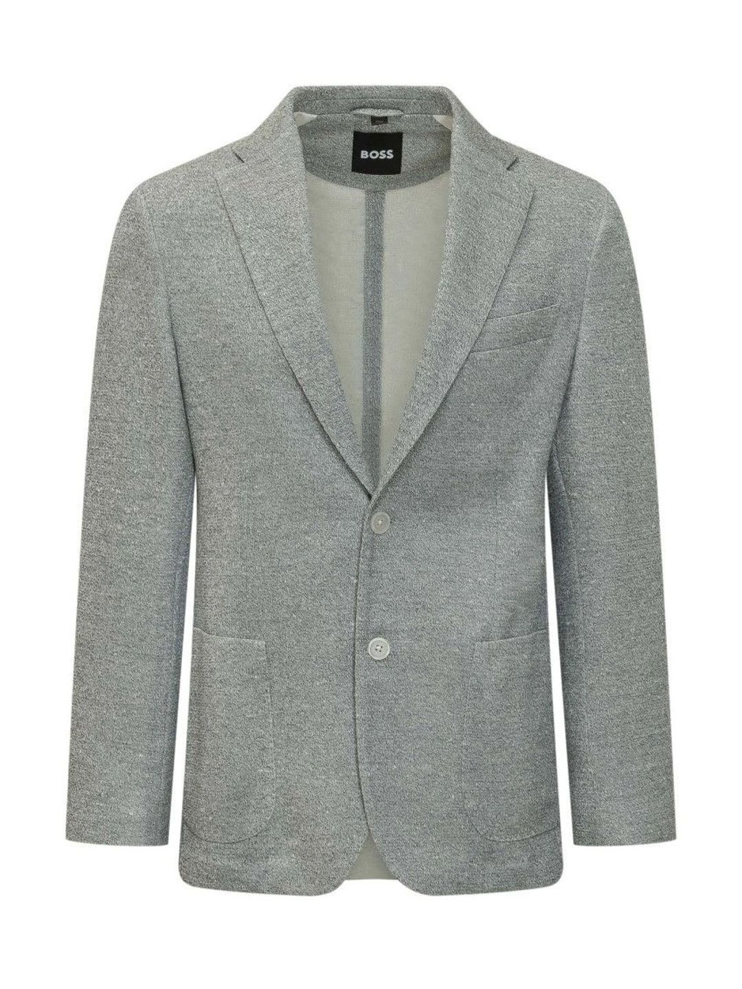 BOSS Grey Notched Lapel Blazer-picture-46