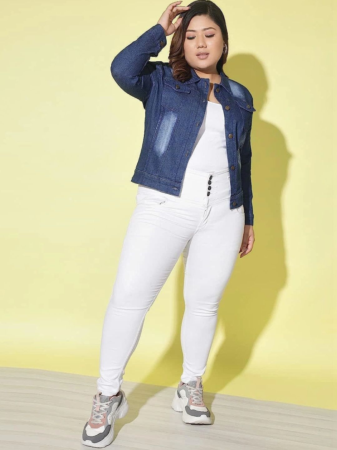 Moda Rapido Women Washed Outdoor Denim Jacket-picture-21
