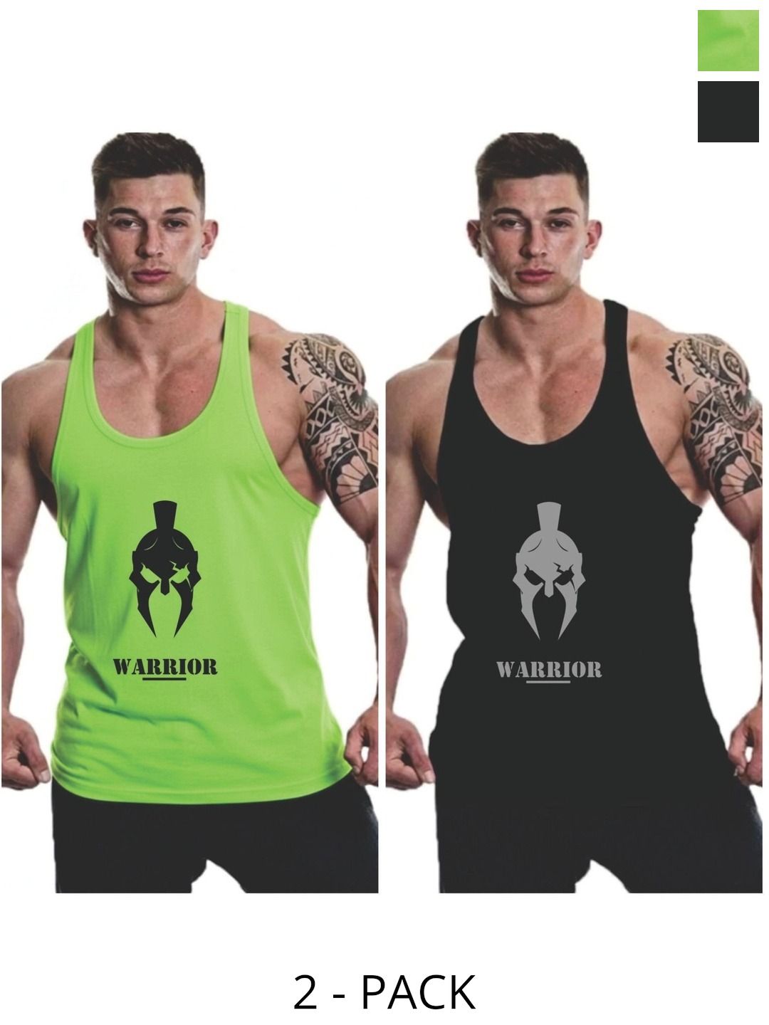 FURRR Pack of 2 Printed Assorted Cotton Blend Gym Vest-picture-19