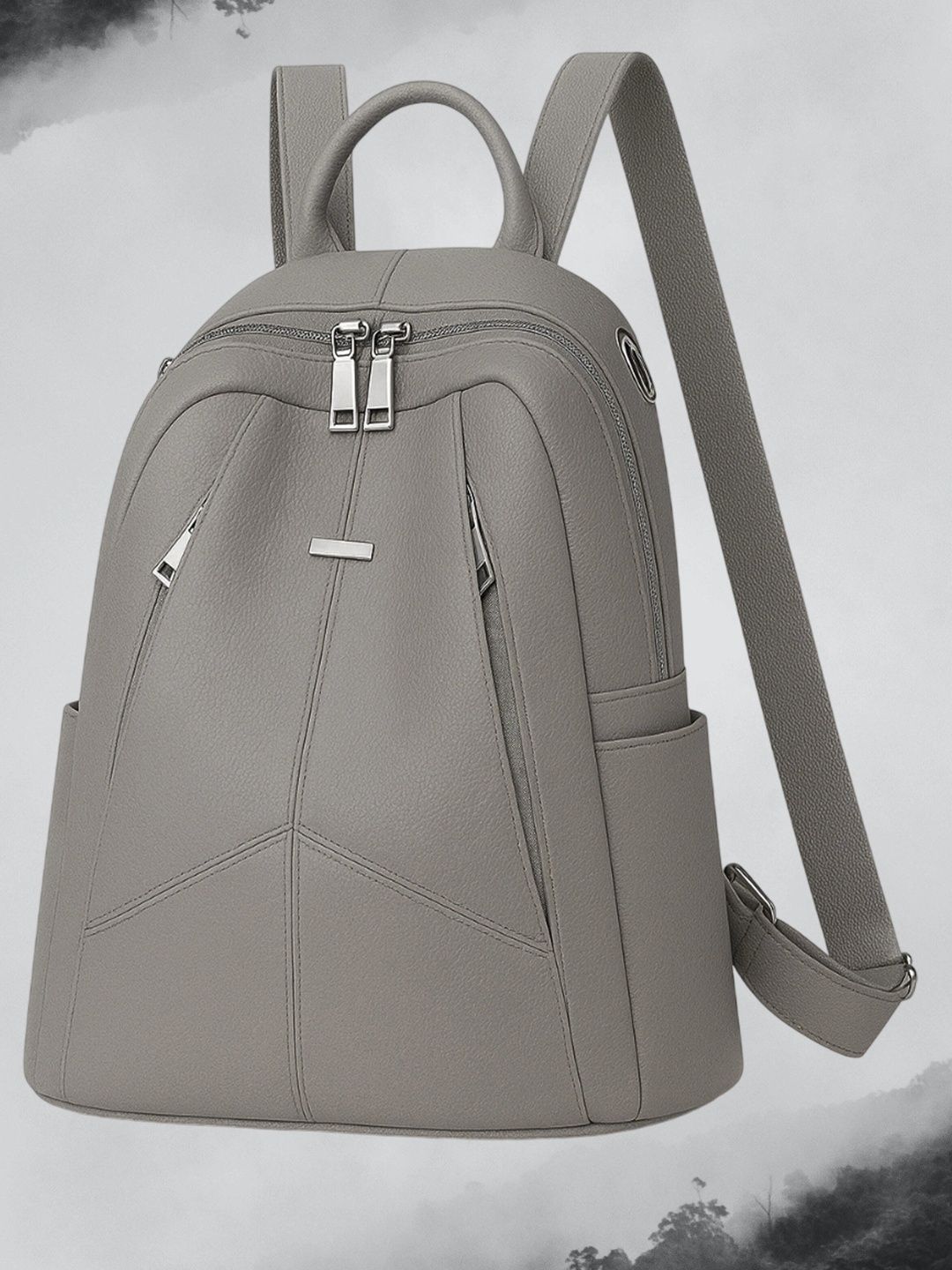 MomsyStore Women Contrast Detail Backpack-picture-13