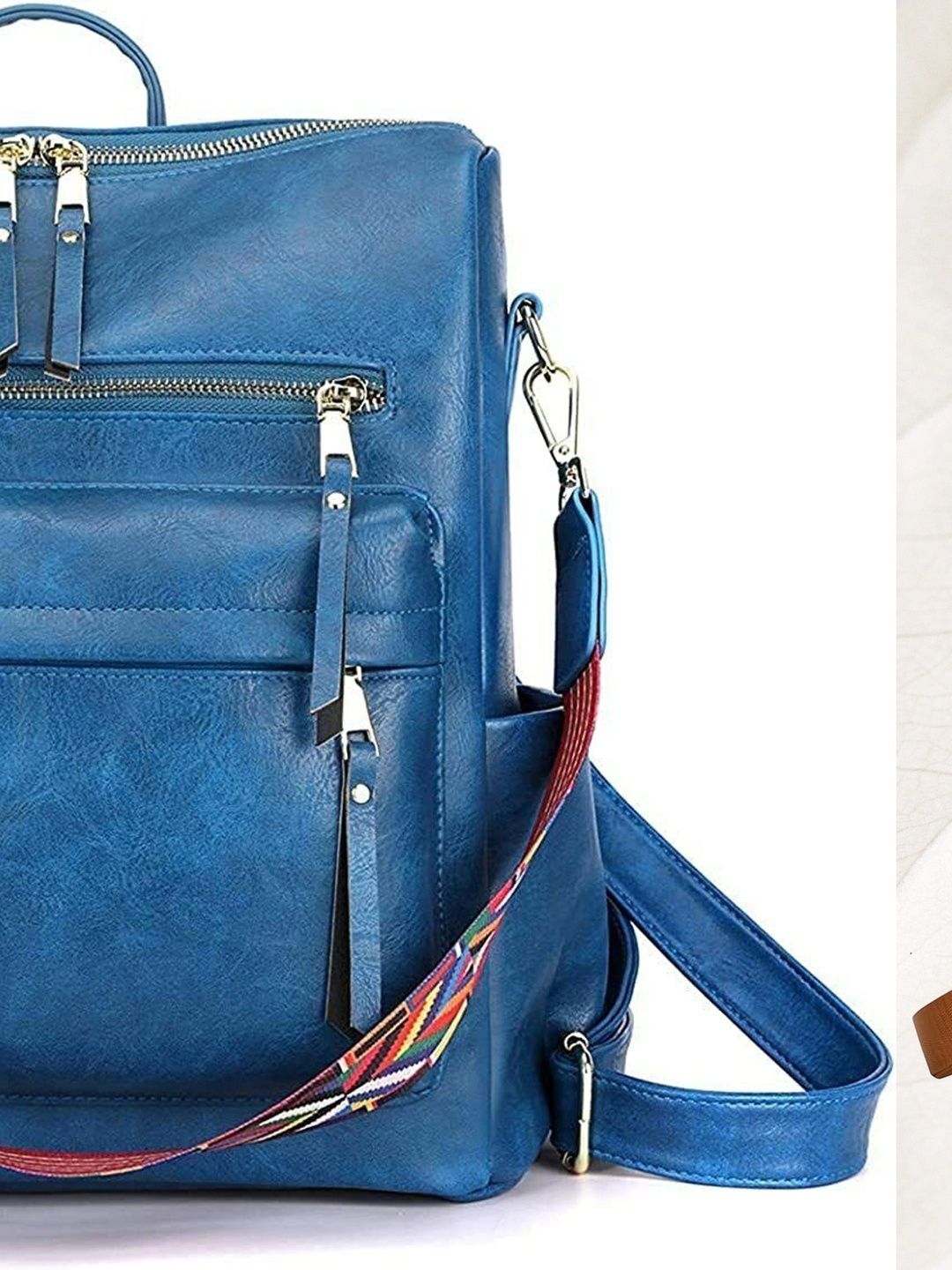 MomsyStore Women Contrast Detail Backpack-picture-47
