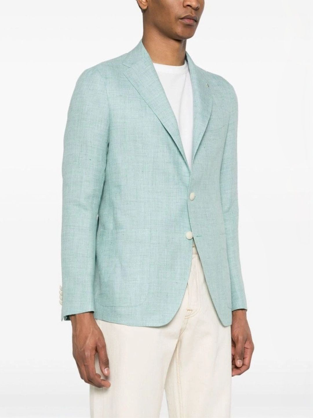 Tagliatore Light Blue Single Breasted Blazer-picture-29