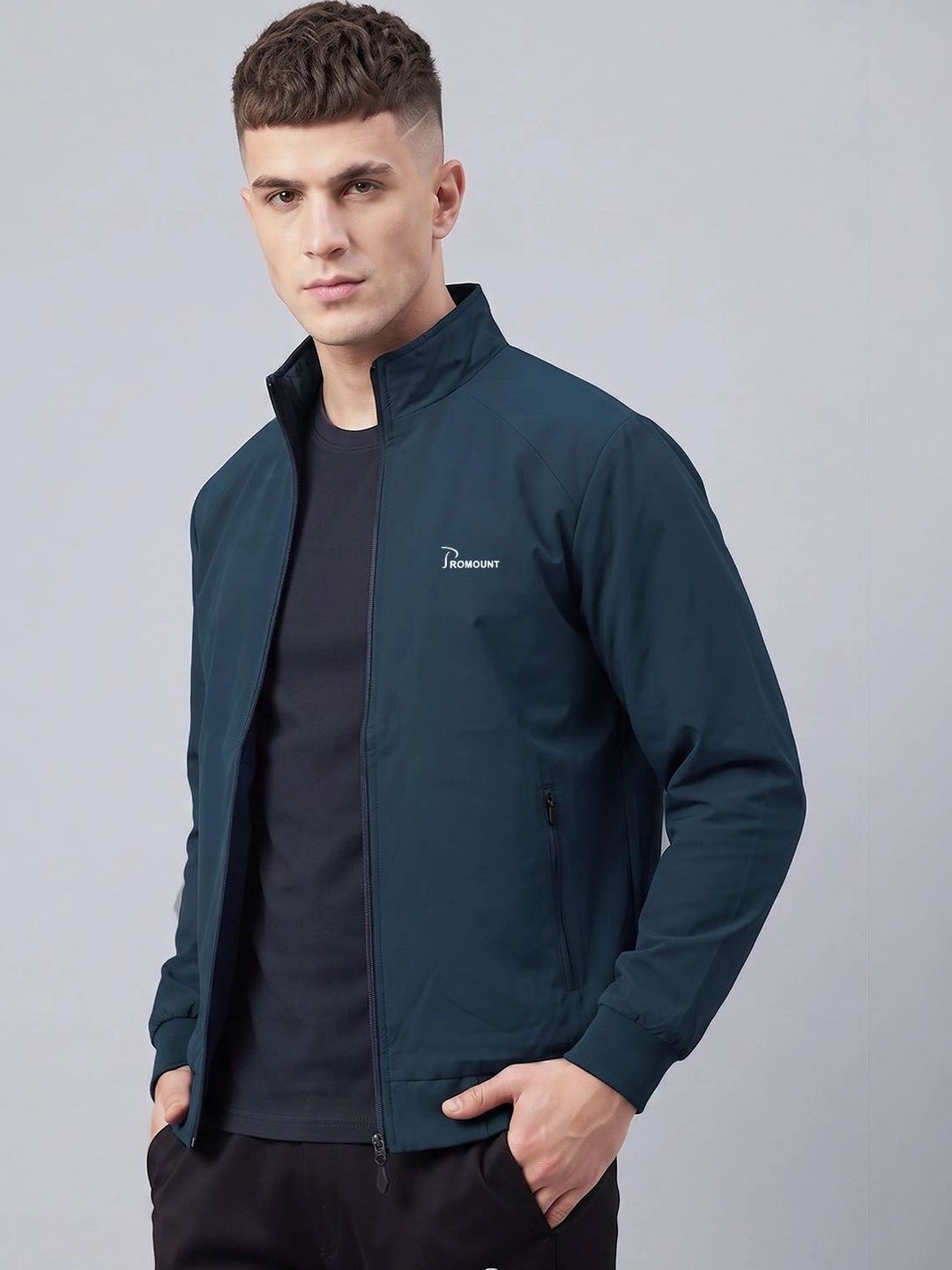MOUNTAIN COLOURS Men Lightweight Training or Gym Bomber Jacket-picture-21