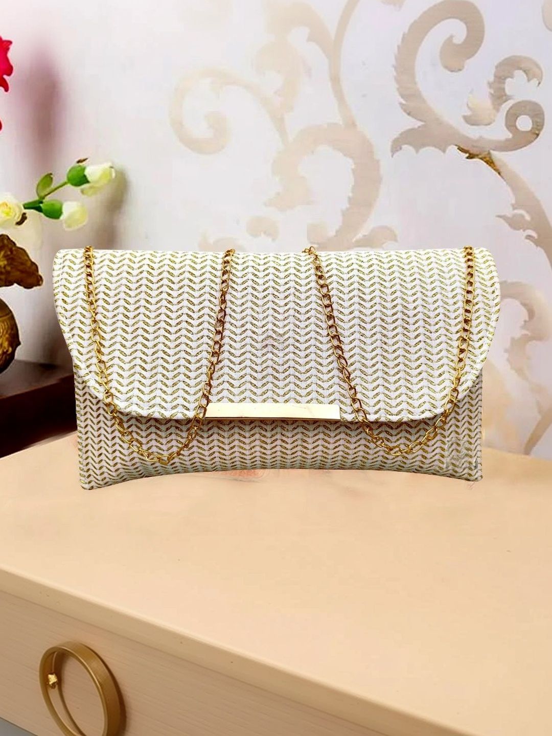 JIVON Textured Envelope Clutch-image-32