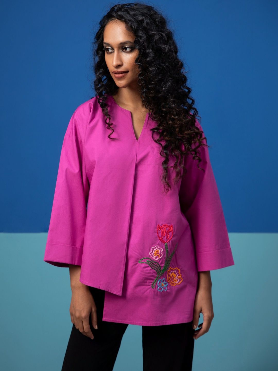Anouk Floral Embroidered Cotton Top-picture-36