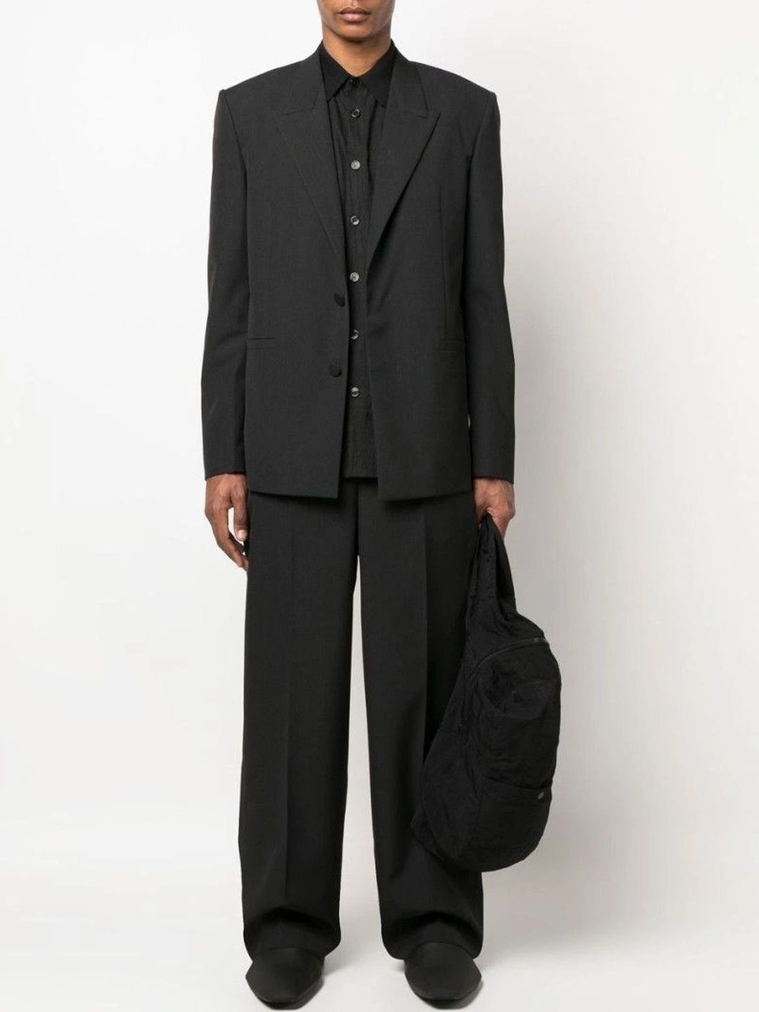 Givenchy Grey Single-breasted Wool Blazer-image-48