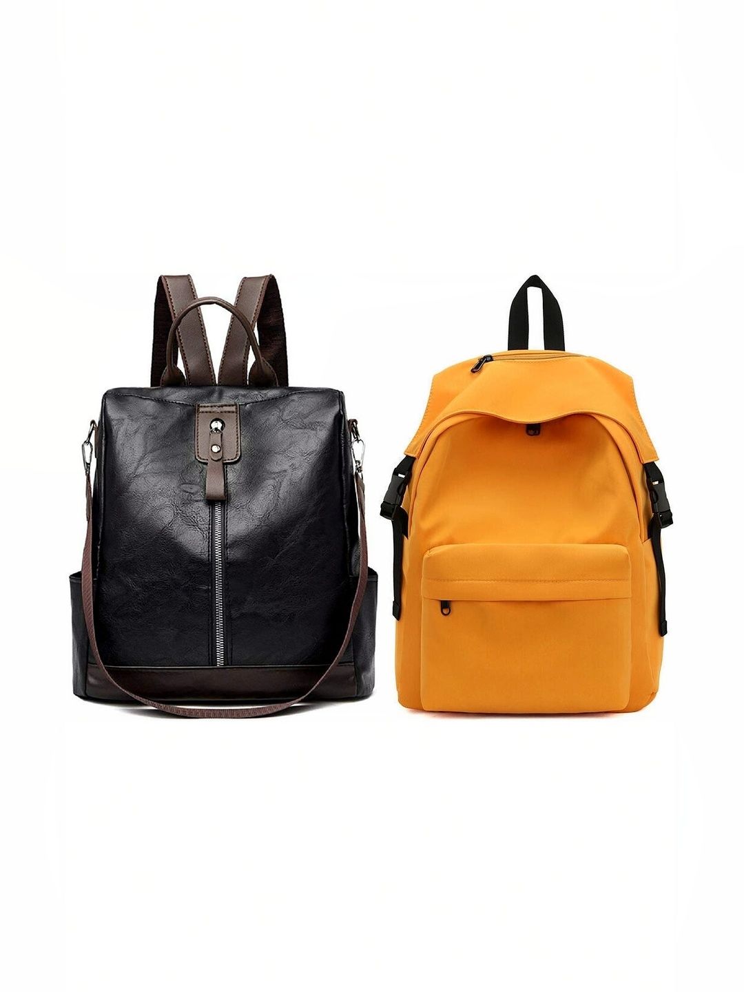 MomsyStore Women Contrast Detail Backpack-picture-46