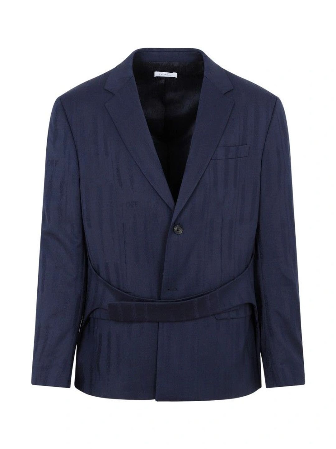 Off-White Navy Blue Shibori Relaxed Jacket-picture-23