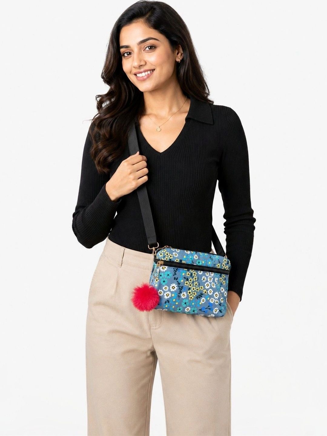 HERE&NOW Floral Printed Sling Bag-picture-37
