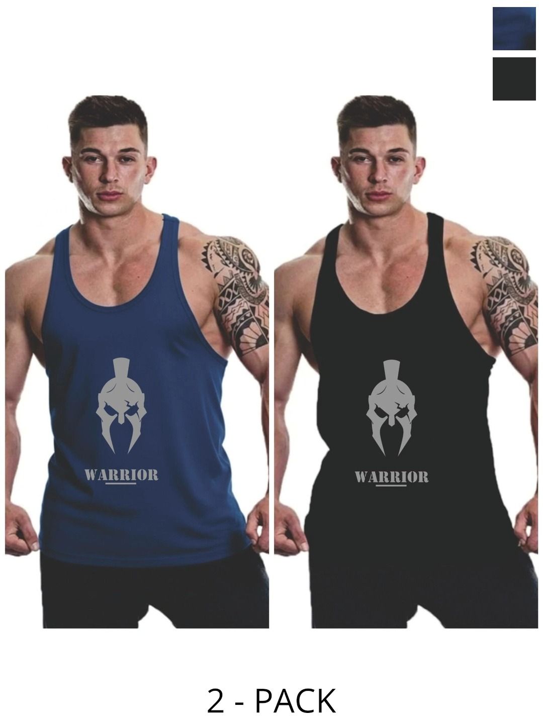FURRR Pack of 2 Printed Assorted Cotton Blend Gym Vest-picture-22