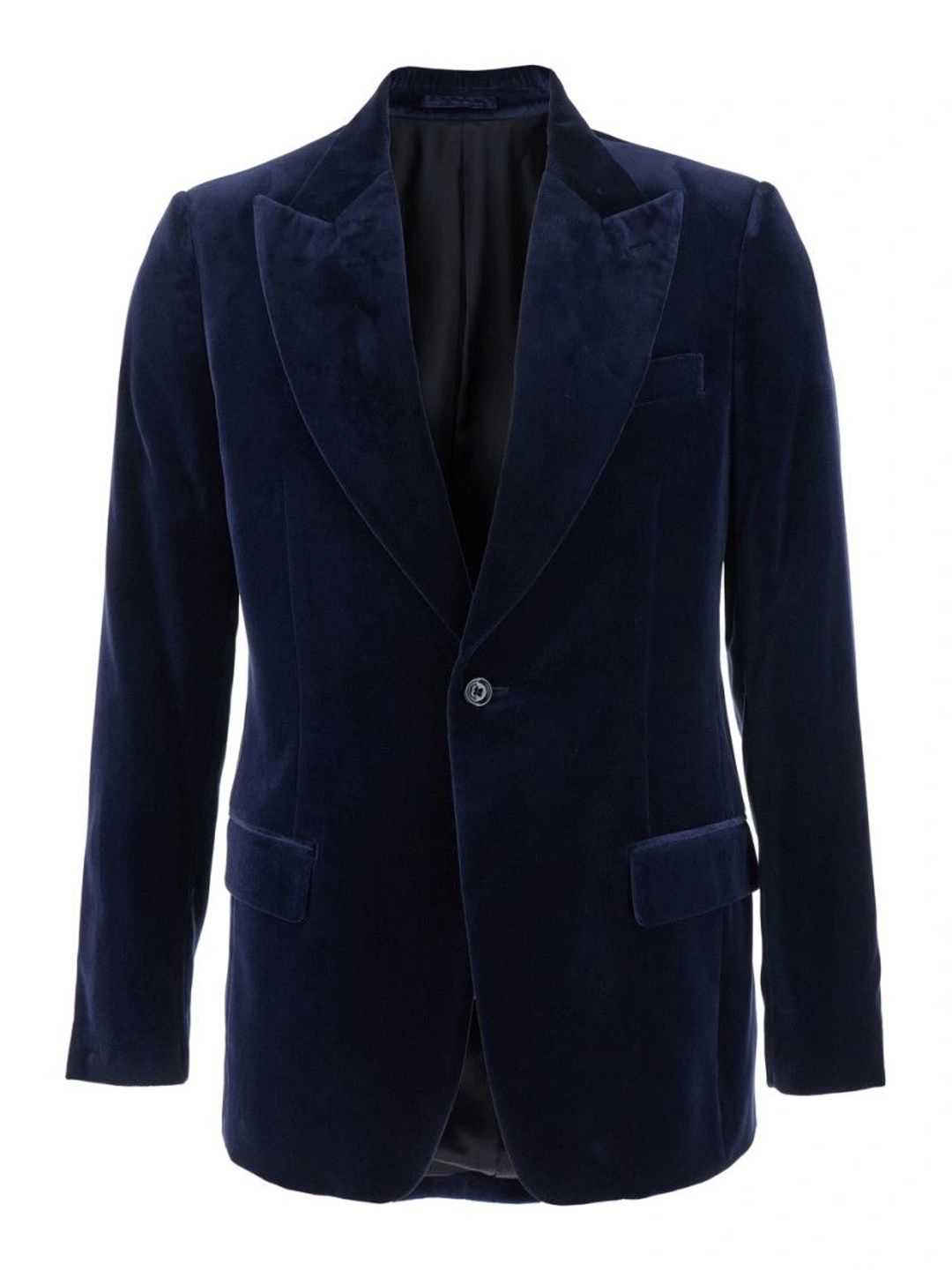 Lardini Blue Velvet Single Button Blazer-picture-35