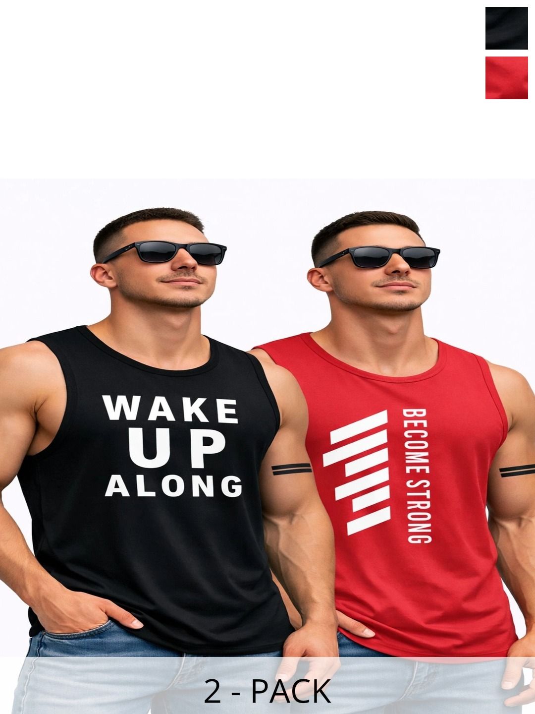SSANWARIYA SETHJI Pack of 2 Printed Gym Vest-picture-16