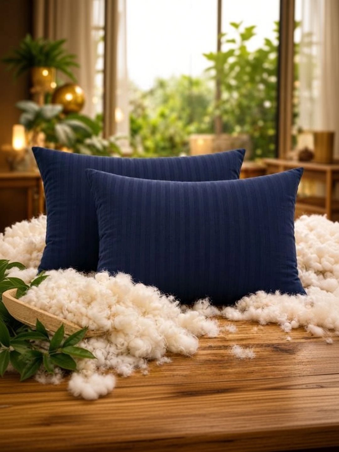 SOFT SOULS Blue Cotton Pillow-picture-55