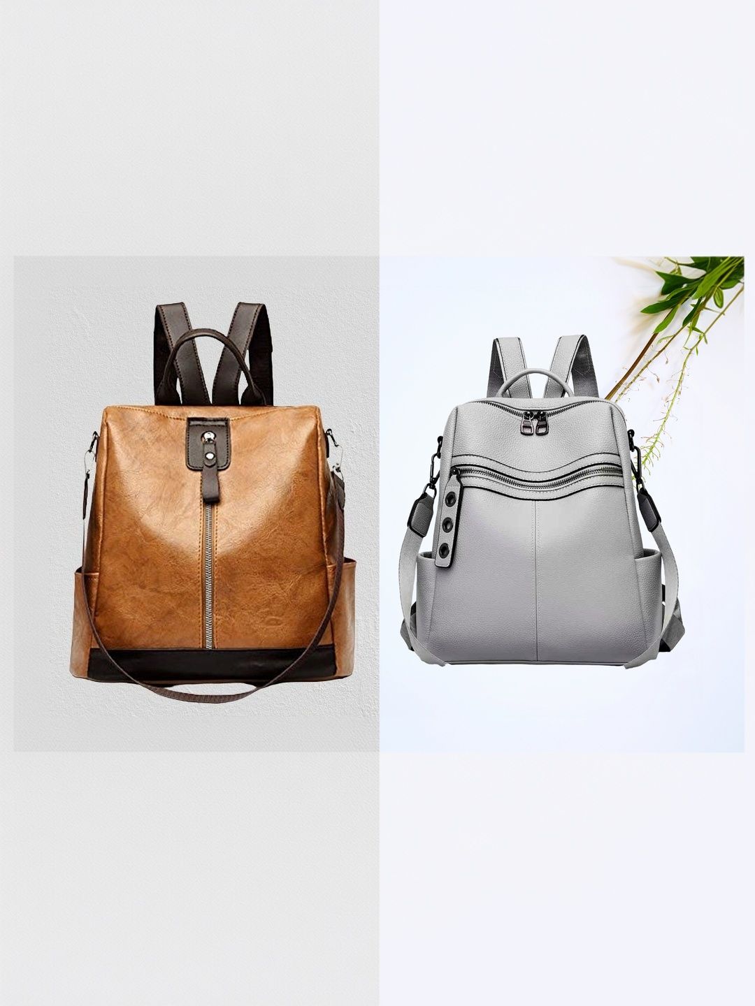 MomsyStore Women Contrast Detail Backpack-picture-49
