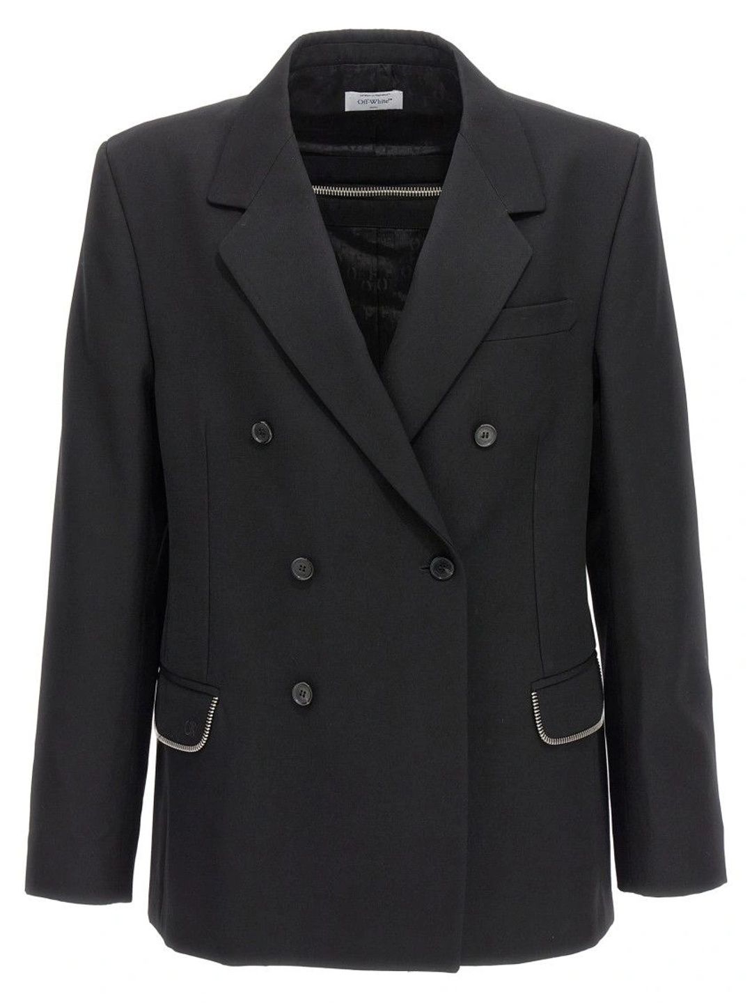 Off-White Black Notched Lapel Blazer-picture-44