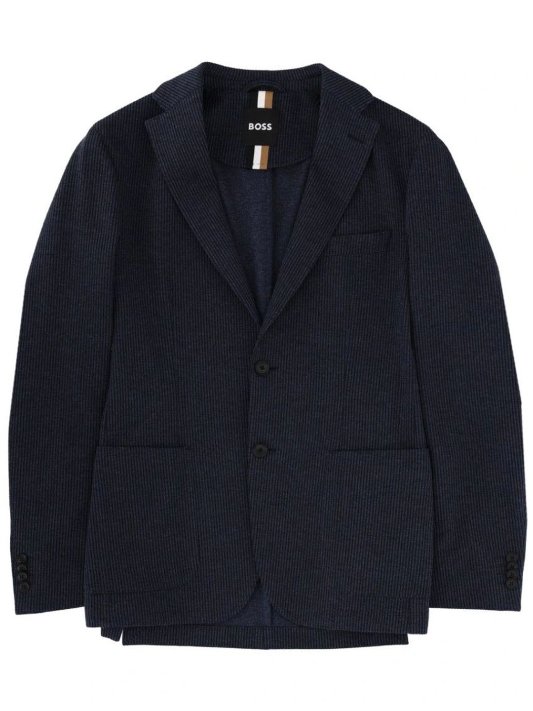 BOSS Dark Navy Textured Blazer-picture-48