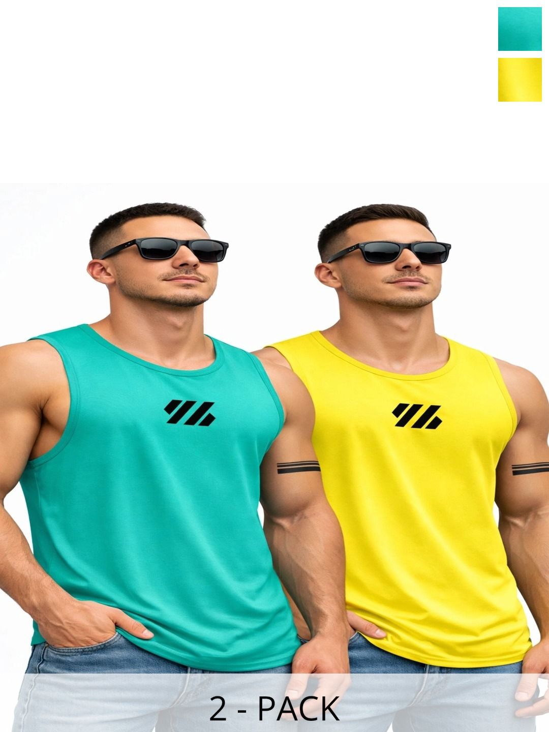 SSANWARIYA SETHJI Pack of 2 Printed Tank-picture-14