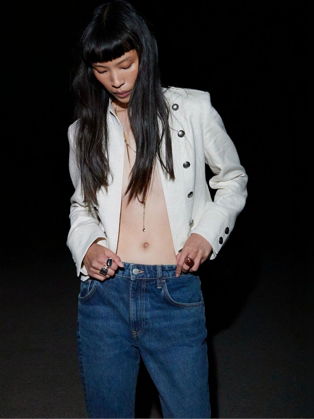 MANGO Women Crop Open Front Jacket-picture-45