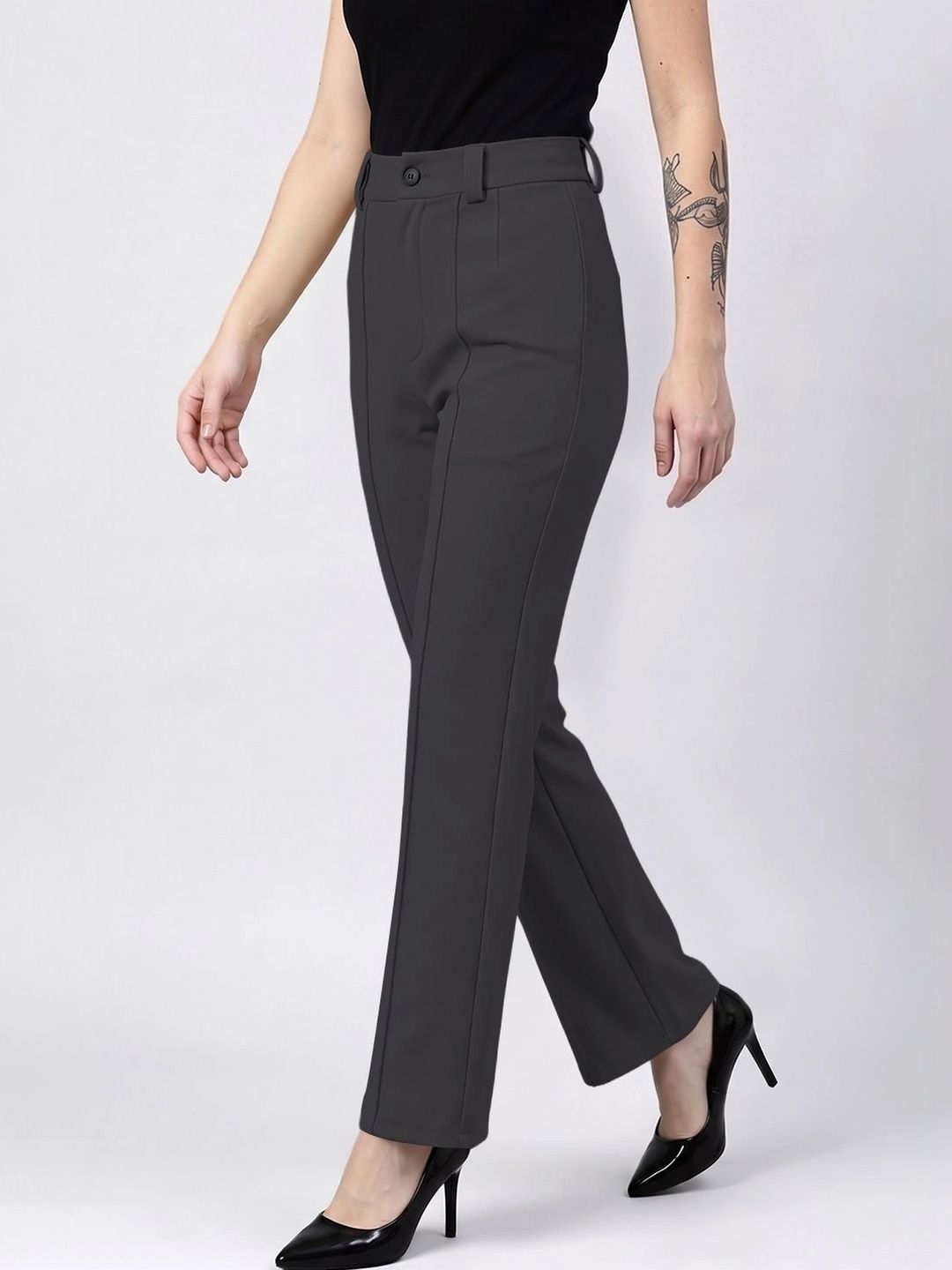 Maheshvi Women Straight Fit High-Rise Trousers-picture-21