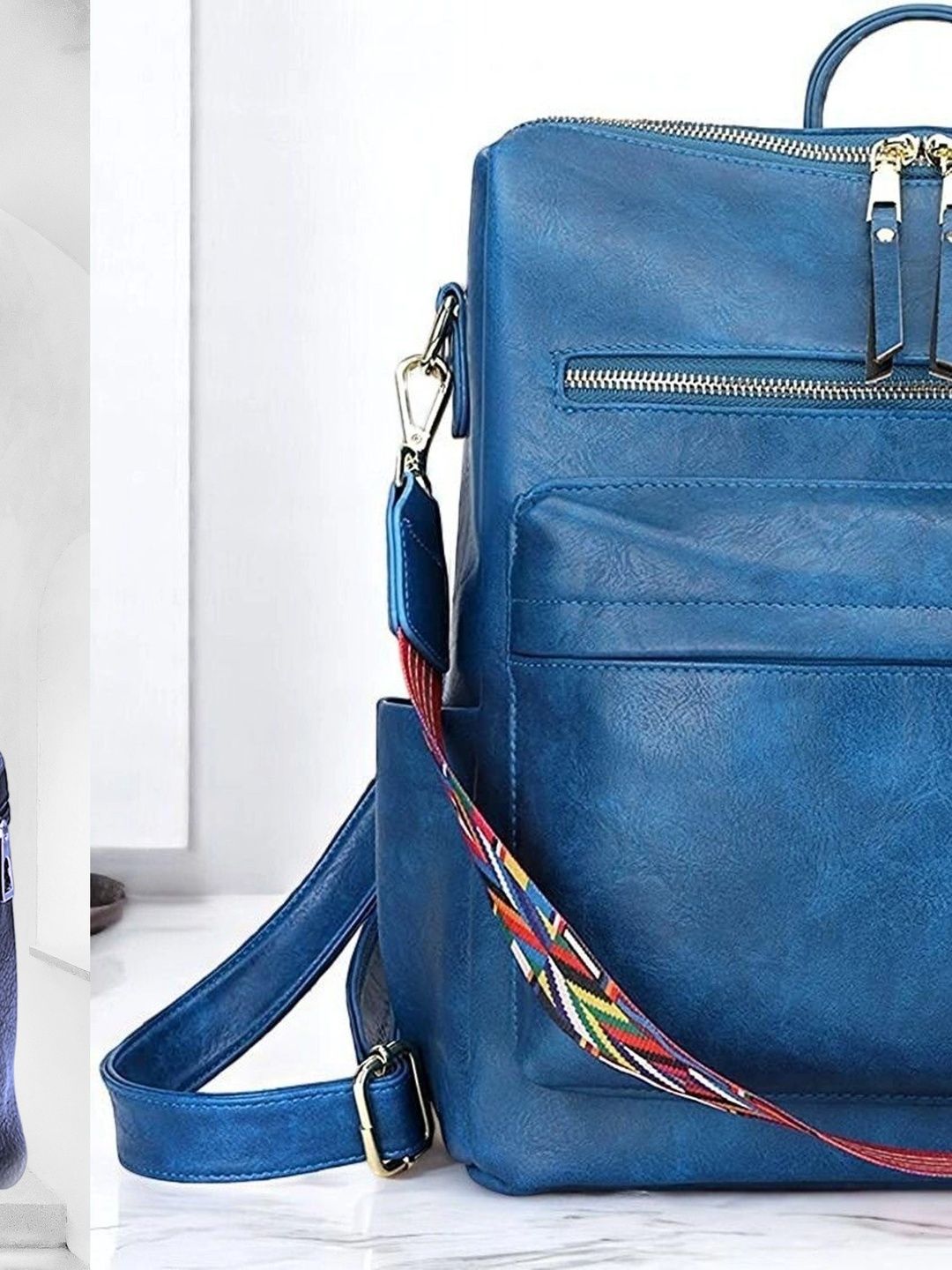 MomsyStore Women Contrast Detail Backpack-picture-35