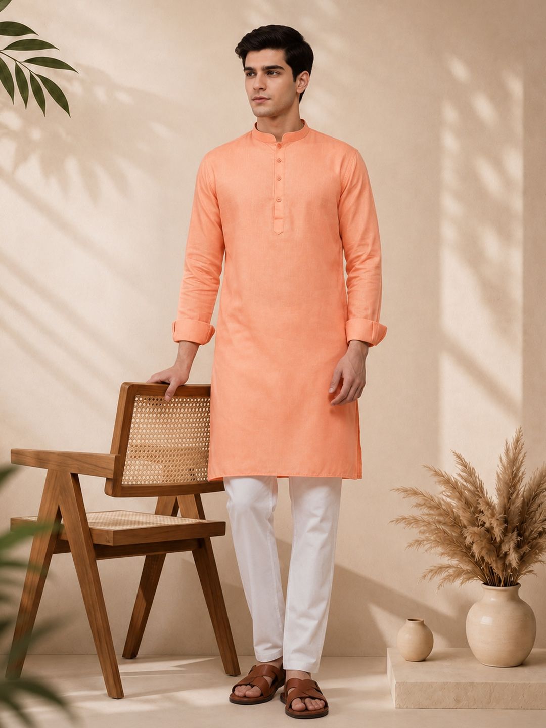 Anouk Mirage Mandarin Collar Straight Kurta-picture-35