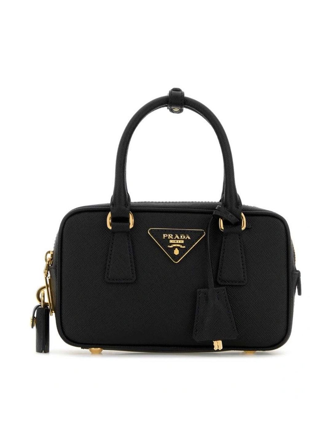 Prada Textured Leather Structured Handheld Bag-picture-17