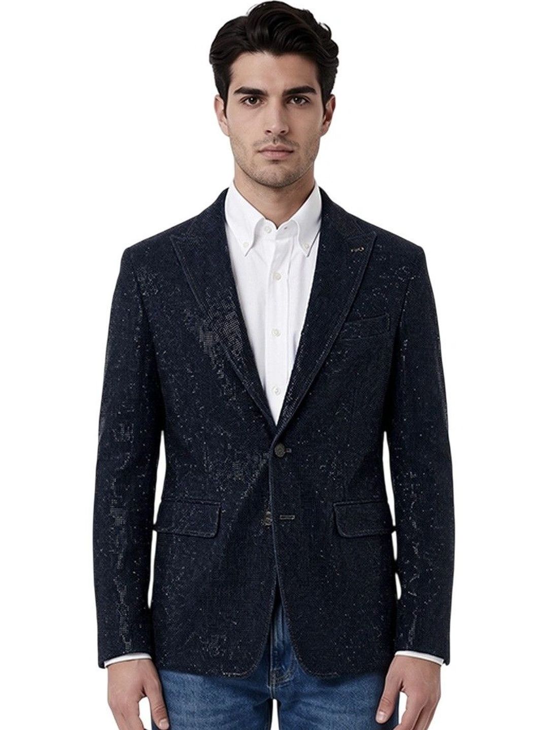 Dsquared2 Navy Blue Embellished Blazer-picture-21